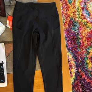 Black Kids Leggings with Pockets